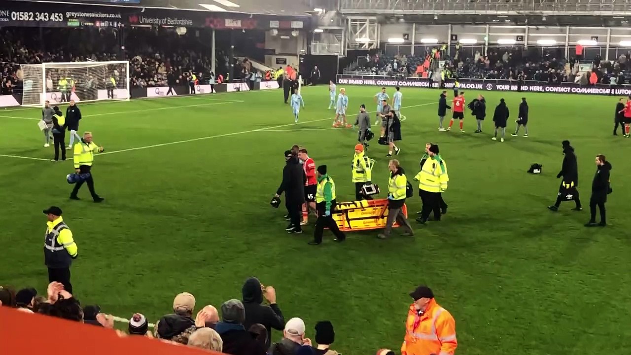 Alfie Doughty hobbles off