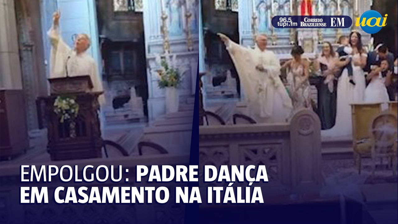 Padre viraliza ao dançar hit dos anos 80 em casamento