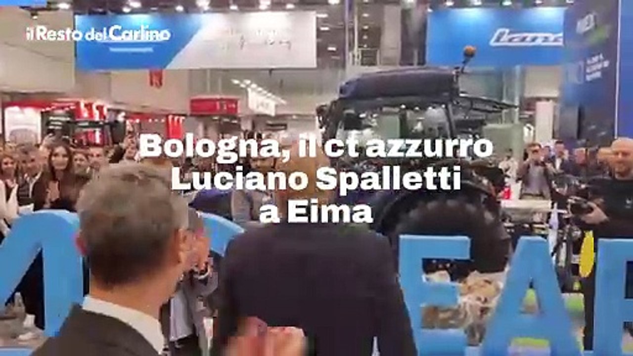 Bologna, il ct azzurro Luciano Spalletti a Eima