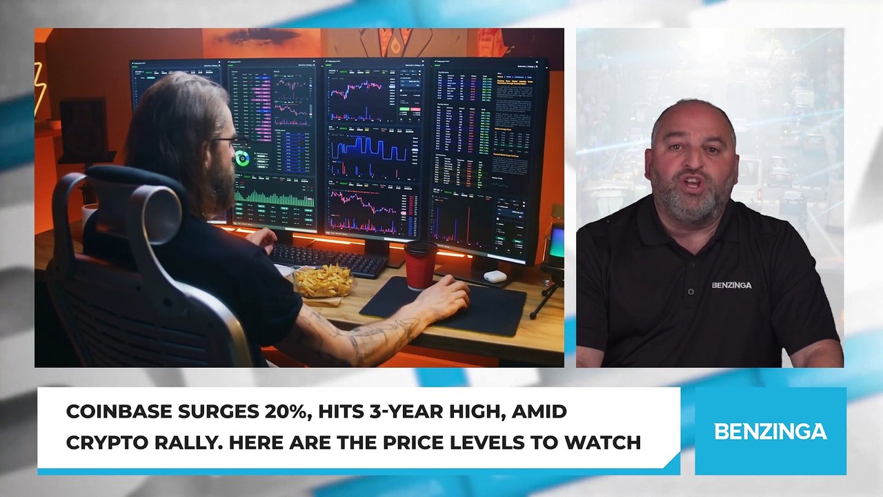 Coinbase Surges 20%, Hits 3-Year High, Amid Crypto Rally. Here Are The Price Levels To Watch