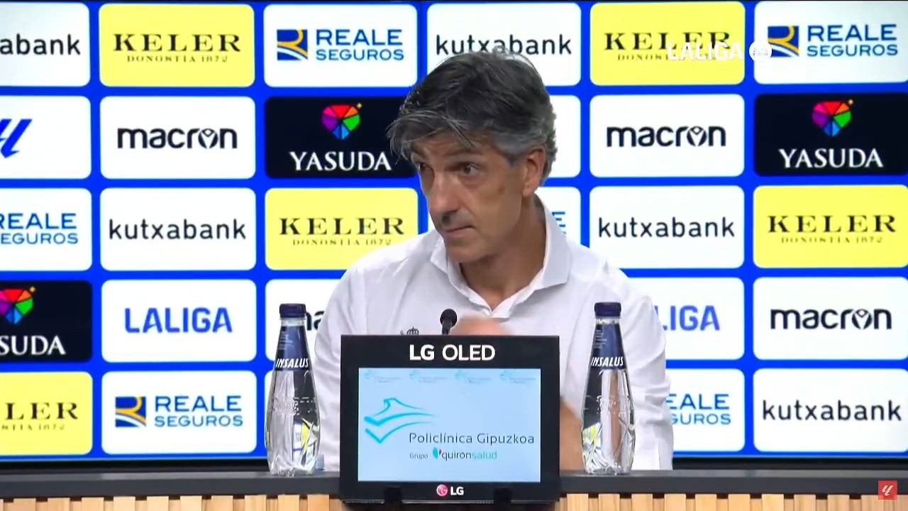 Imanol, rueda de prensa tras la Real Sociedad vs FC Barcelona