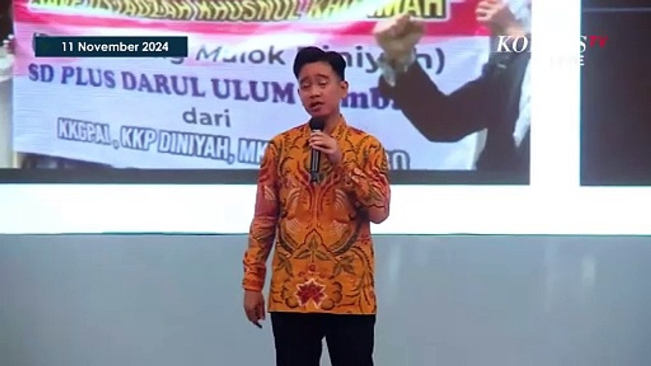 [FULL] Wapres Gibran Bicara Penerapan Matematika Sejak TK hingga Targetkan SD-SMP Belajar Coding