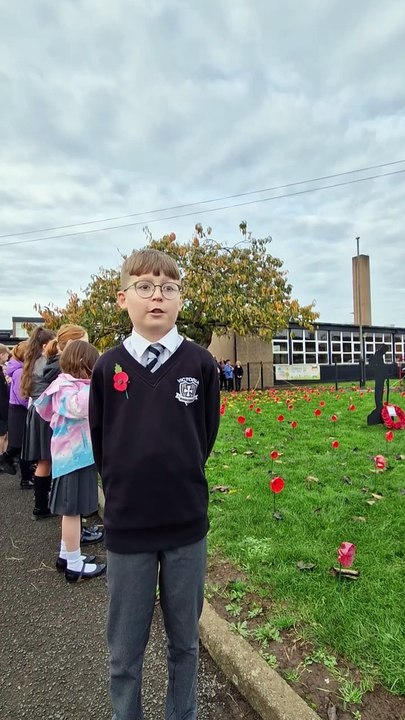 Pupils say why Remembrance Day is important to them