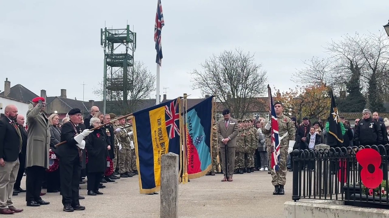 Bolsover remembrance day parade