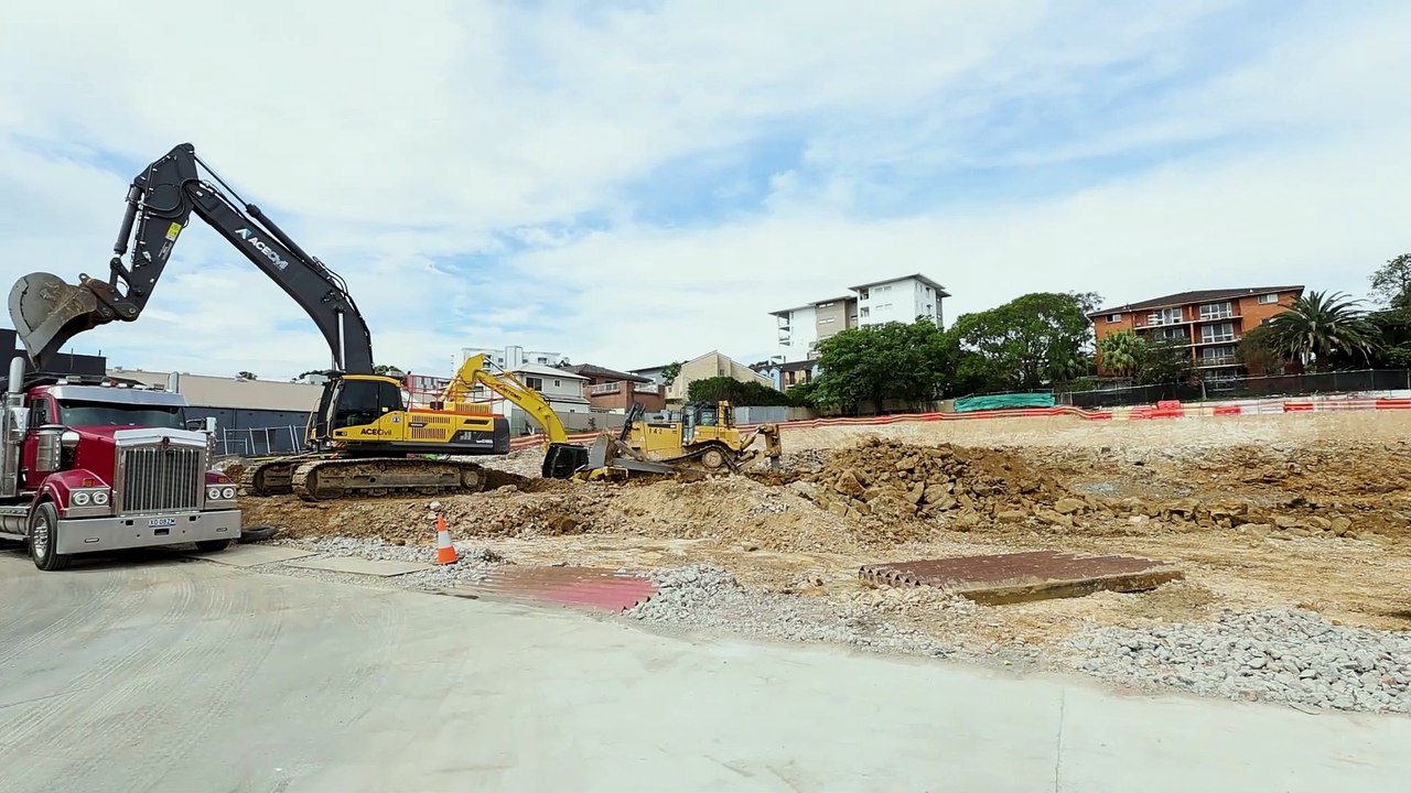 Flinders St site works | November 12, 2024 | Illawarra Mercury