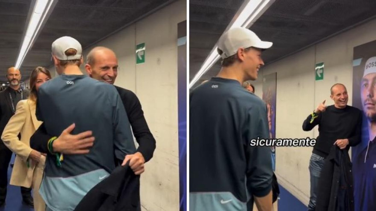 Sinner-Allegri, che siparietto. E Max scherza: “Avevo previsto...”