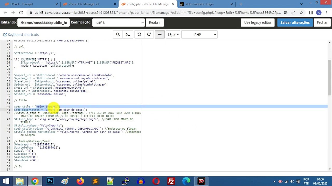 03 [Noção Básica] Alterações básicas do sistema.