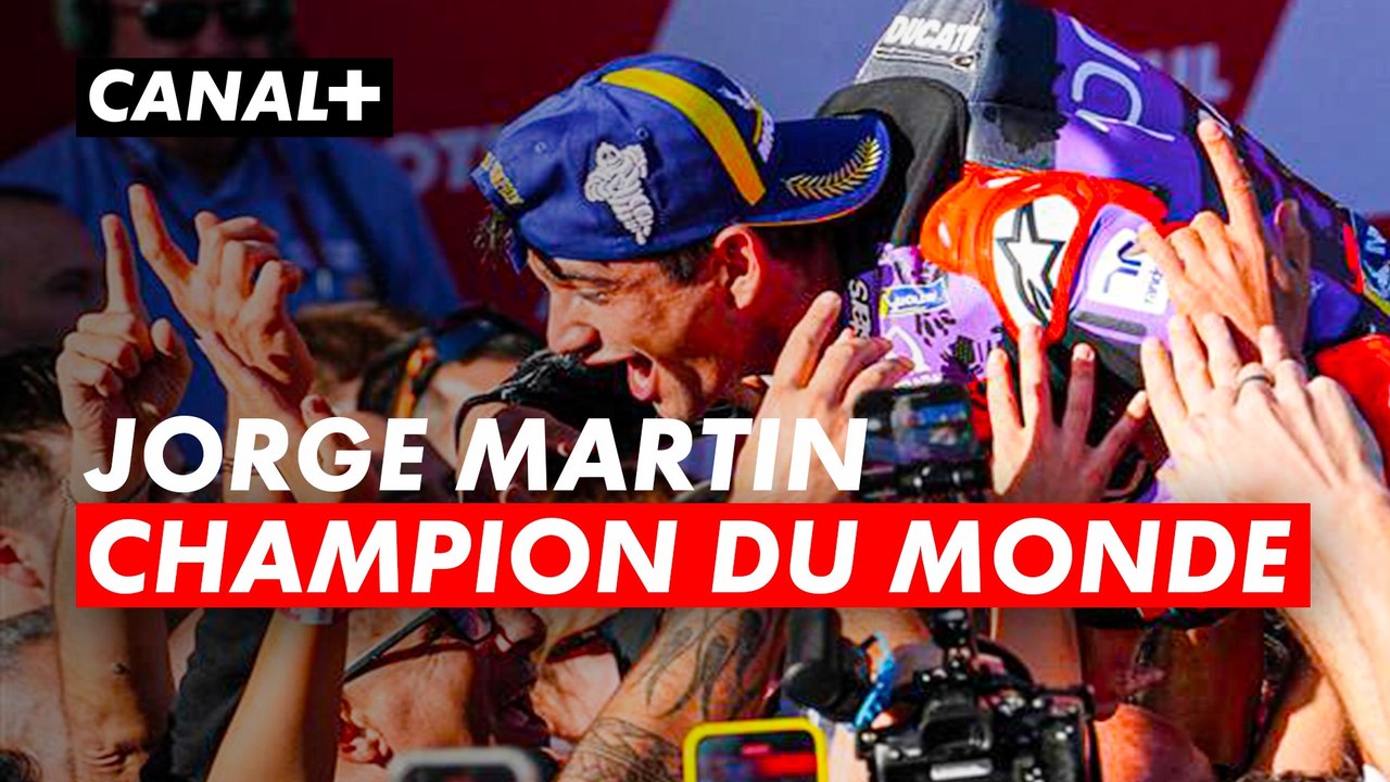 JORGE MARTIN EST SACRÉ CHAMPION DU MONDE DE MOTO GP !