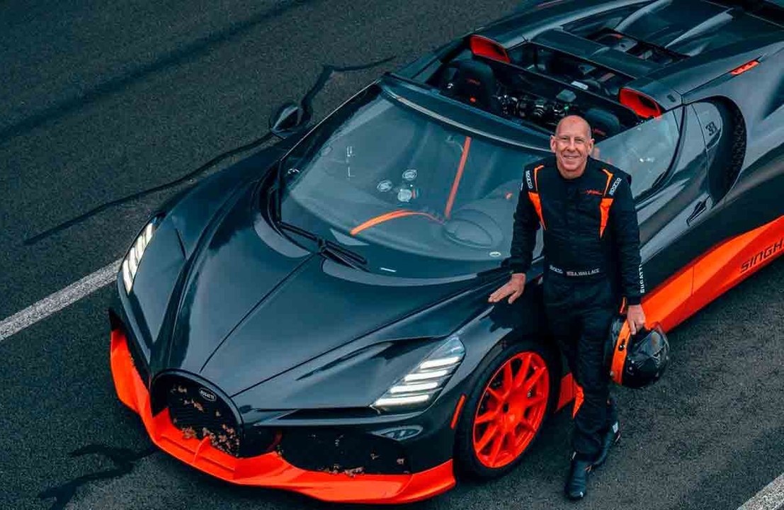 ブガッティ・ミストラルが速度記録を更新、世界最速のオープントップカーに