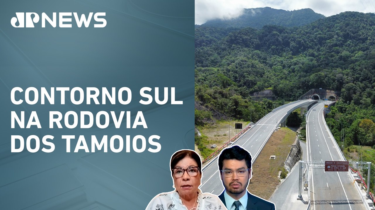 Tarcísio de Freitas inaugura obra entre Caraguatatuba e São Sebastião