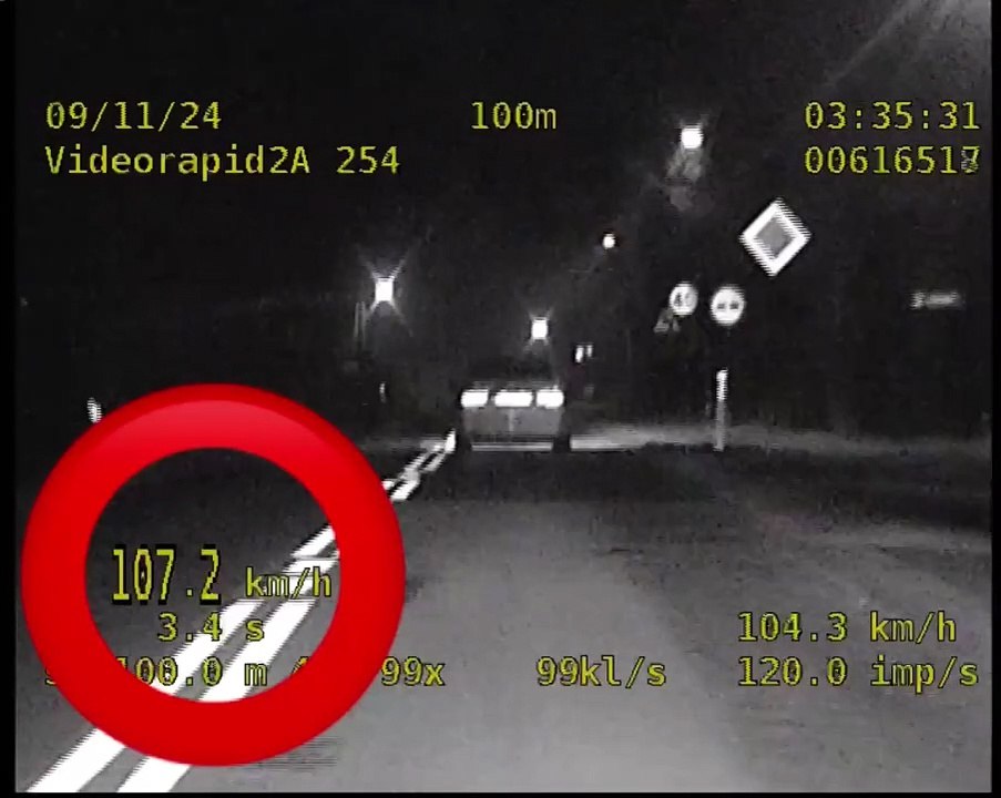 Młody kierowca bmw podróżował z prędkością 107 km/h na "czterdziestce"