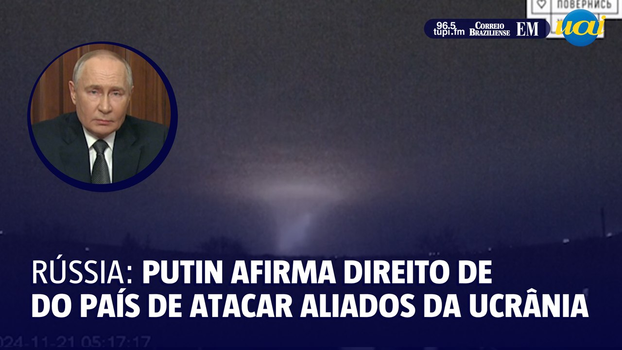 Putin: Rússia tem 'direito' de atacar países que fornecem armas à Ucrânia para bombardeá-la