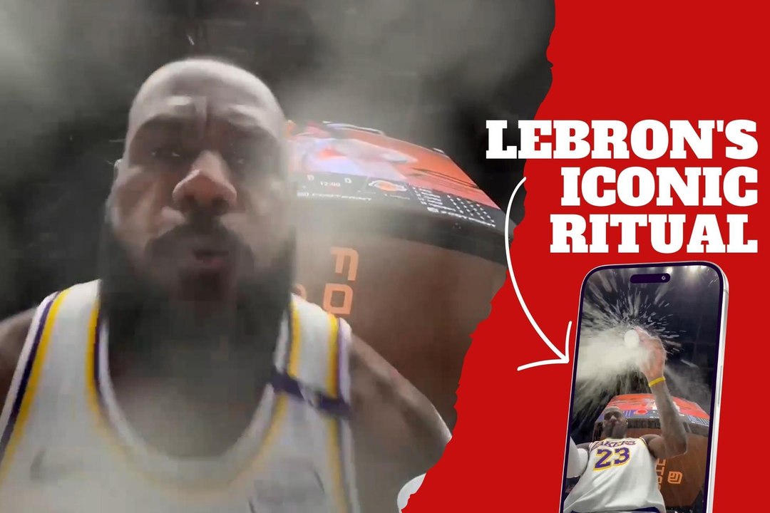 LeBron James' ritual captured from a never-before-seen angle