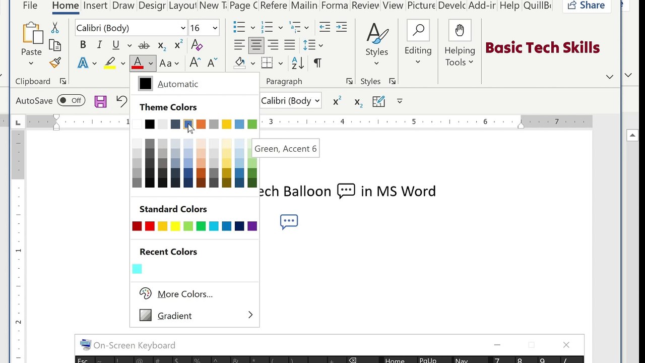 How to Insert Speech Balloon 💬 in MS Word