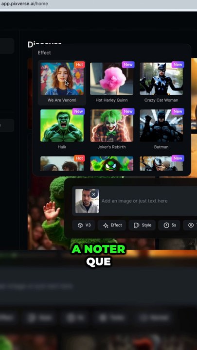 Effet Venom Gratuit avec cette IA