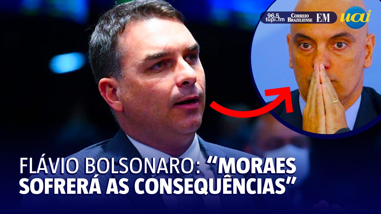 Flávio Bolsonaro menciona 'abuso de poder' de Alexandre de Moraes