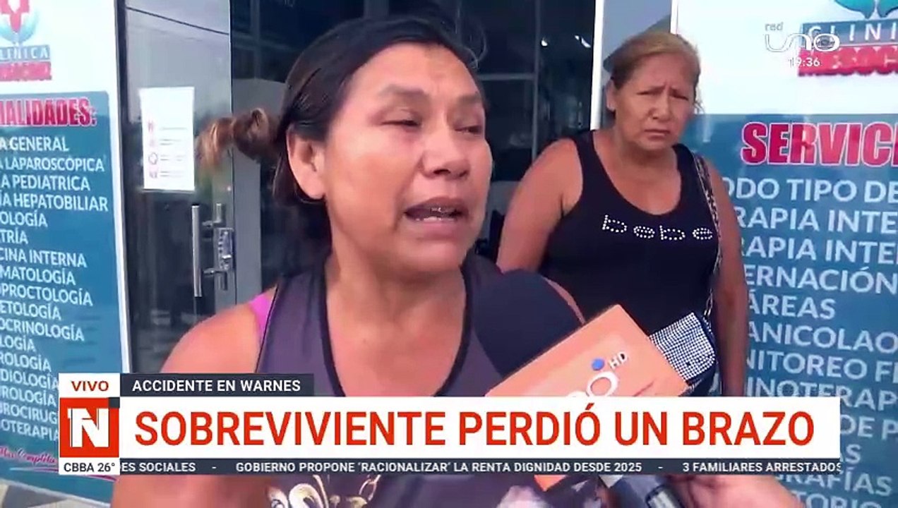 Sobreviviente perdió un brazo