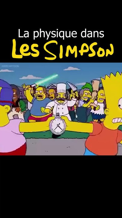 Bart Simpson arrête le temps #physique #maths #science #simpsons