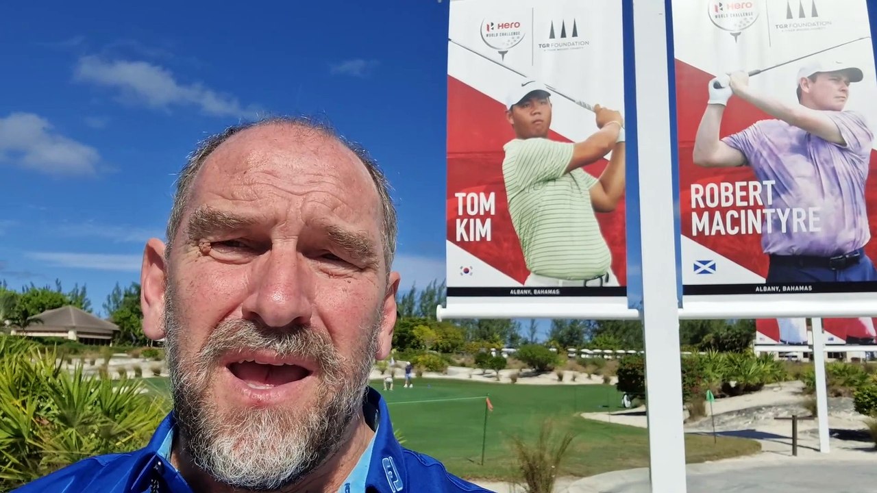 Martin Dempster at the Hero World Challenge in the Bahamas