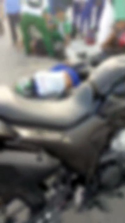 Acidente envolvendo motocicletas no Tabuleiro