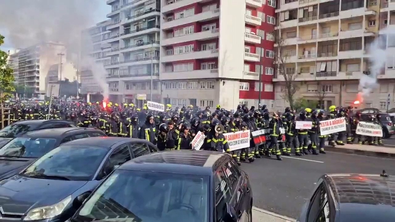 bombeiros protestos