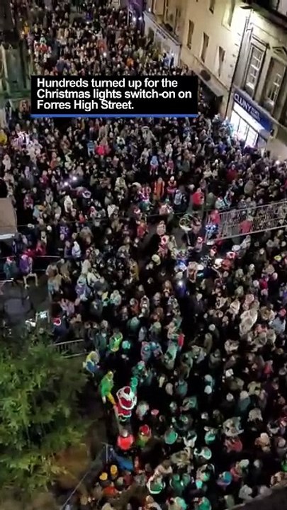 Forres Lights switch-on