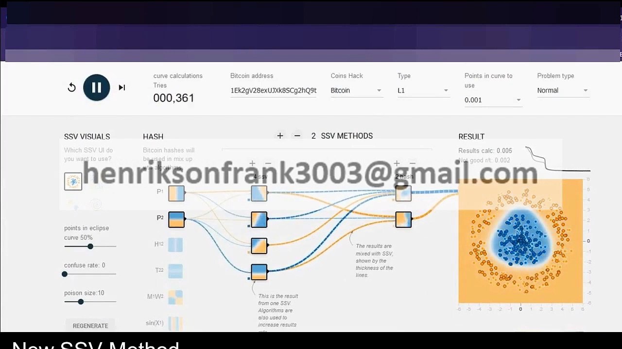 Using SSV Visuals To Calculate Any Bitcoin Address To Private Key