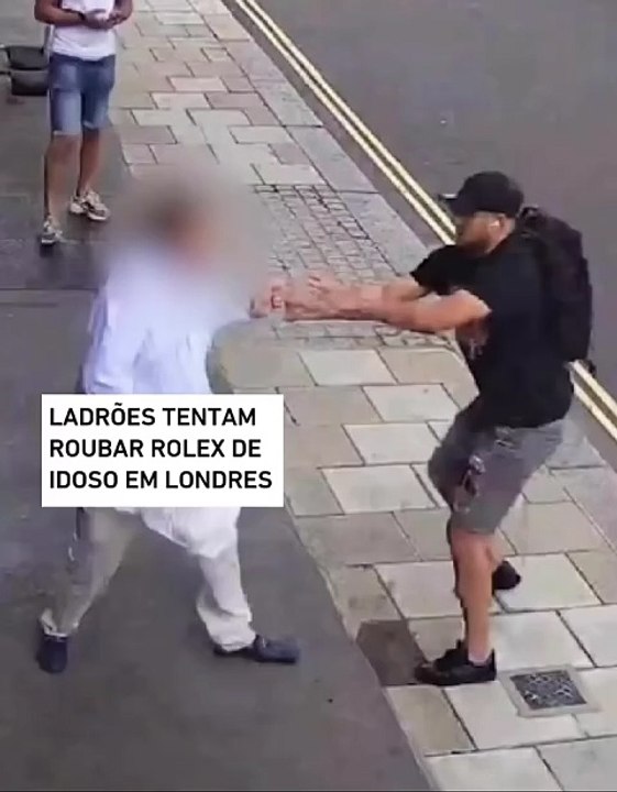 Ladrões tentam roubar rolex de idoso