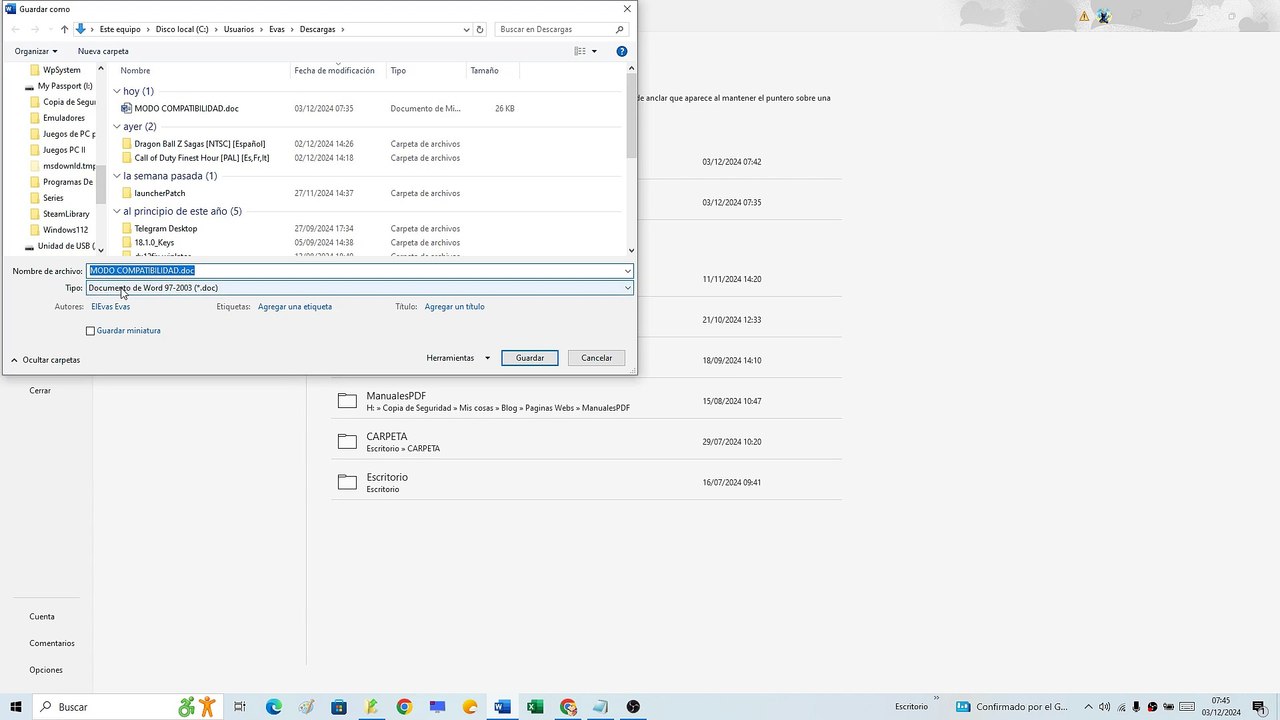 ✍❌ QUITAR MODO COMPATIBILIDAD en WORD FÁCIL y RÁPIDO