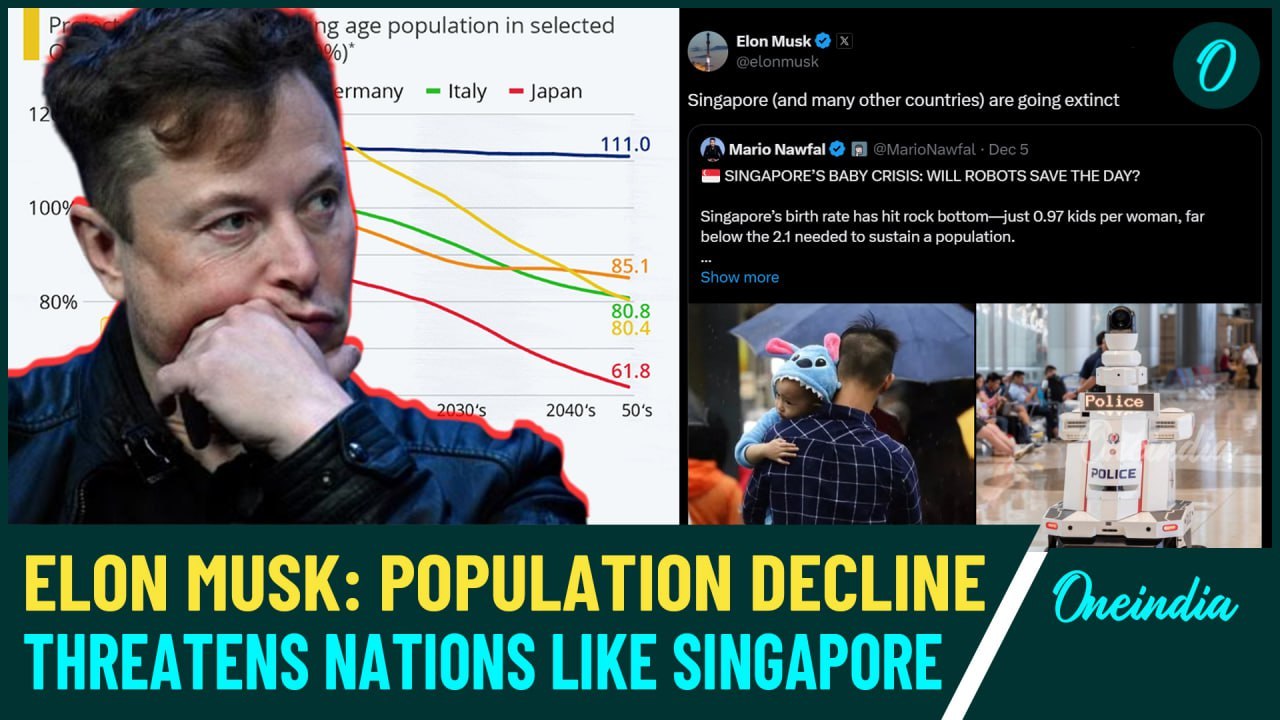 Elon Musk Warns, Population Decline Threat To Economic Stability, Can Cause Labor Shortages| WATCH
