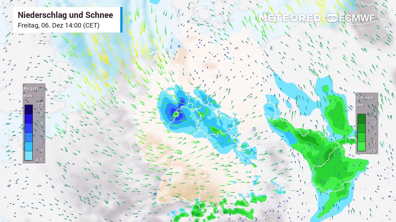Schnee und Regen- so turnulent wird das 2. Adventswochenende in Deutschland