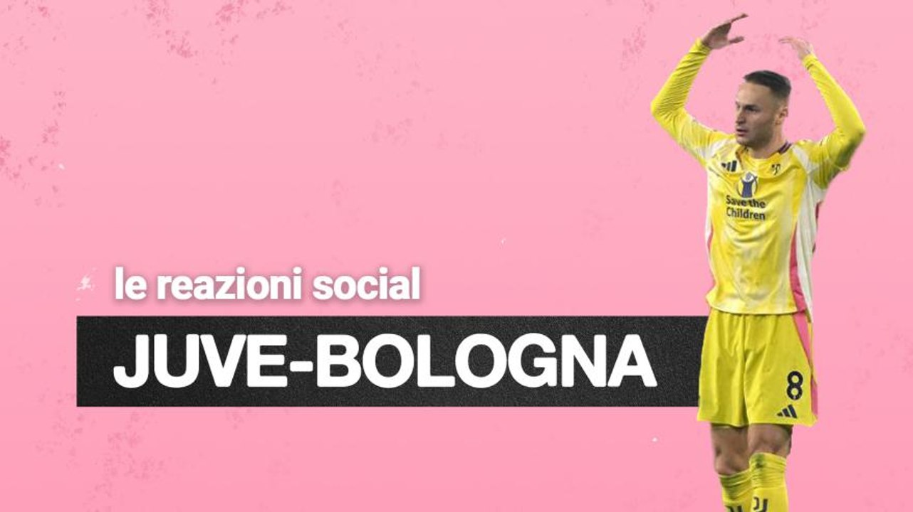 Juventus-Bologna 2-2, le reazioni social