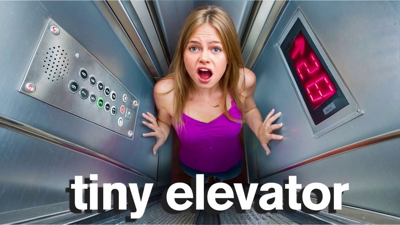 My Daughter TRAPPED IN TINY ELEVATOR *Security Cameras*