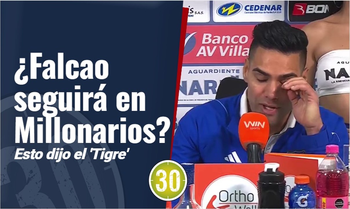 ¿Falcao seguirá en Millonarios? Esto dijo el  Tigre