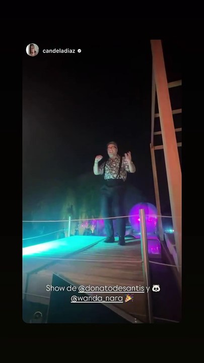 Cumple Wanda Nara - baile Donato de Santis