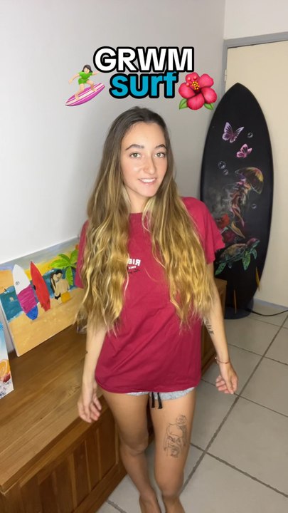 grwm surf🌺🏄🏻‍♀️