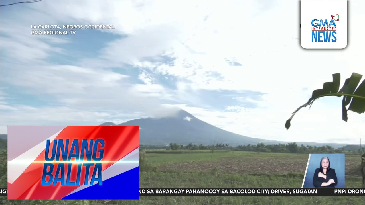 Bulkang Kanlaon, muling nagbuga ng abo | Unang Balita