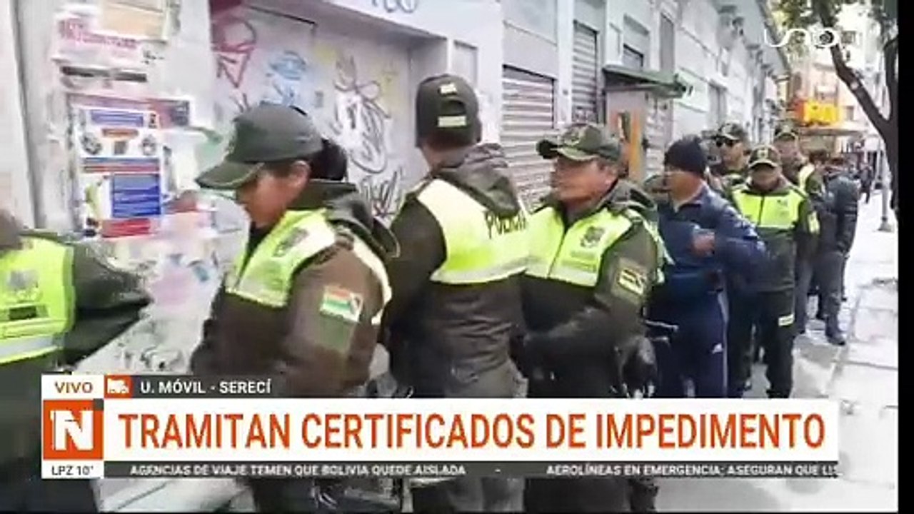 Filas para certificados de impedimento