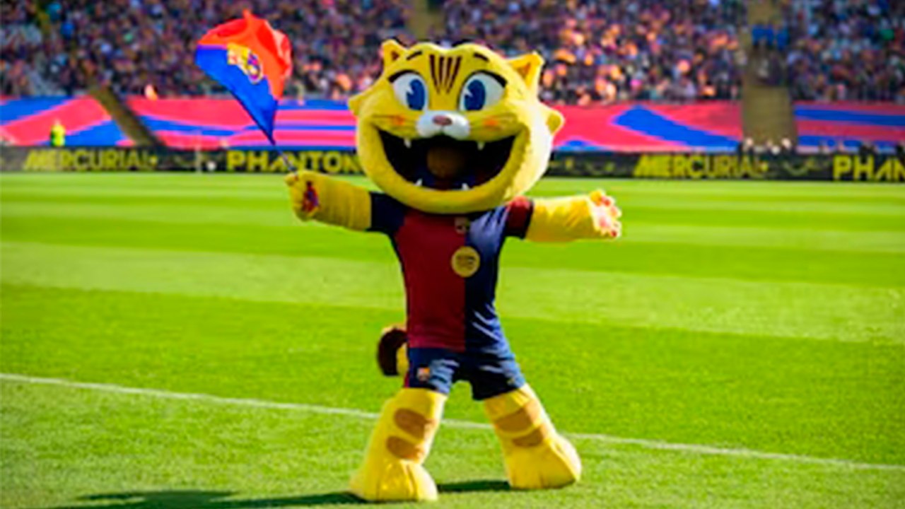 CAT: La nueva mascota del Barcelona que está causando sensación