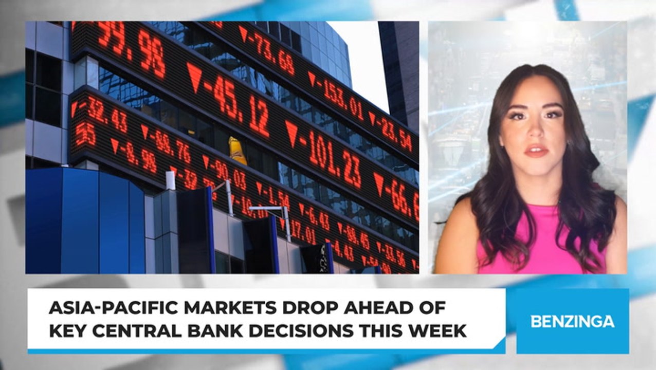Asia-Pacific Markets Drop Ahead Of Key Central Bank Decisions This Week