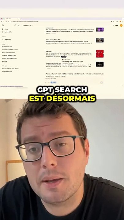 Jour 8 des 12 jours D'OpenAI : GPT search dispo pour TOUS