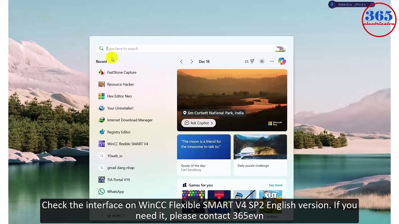 WinCC Flexible SMART V4 SP2 English version on Windows 10/11
