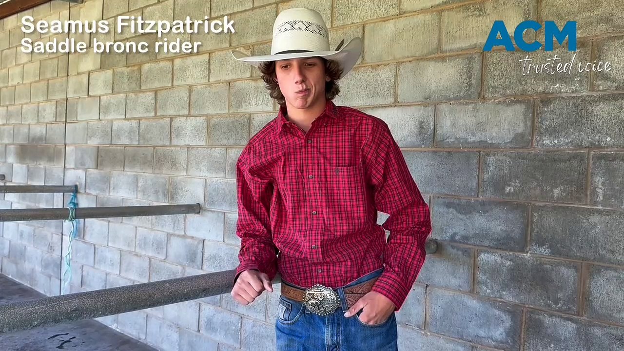 Rodeo: Warrnambool's Seamus Fitzpatrick is a saddle bronc rider