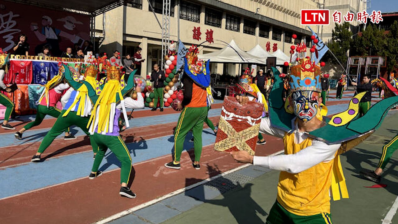 彰化勵志中學校慶   三太子、八家將「堂口誓師大會」