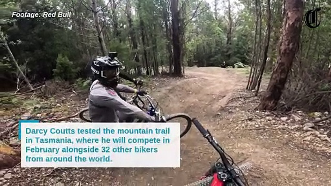 Darcy Coutts tested the 2025 Red Bull Hardline course