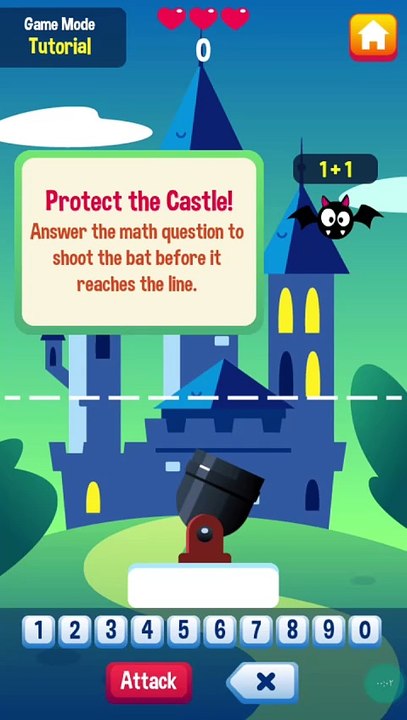 Math vs Bat Game on Dawnland Android 🦇