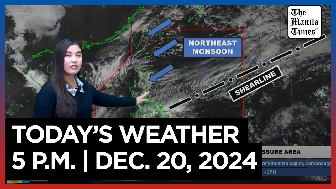 Today's Weather, 5 P.M. | Dec. 20, 2024