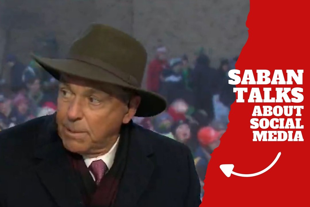 Nick Saban talks about social media and NCAA athletes