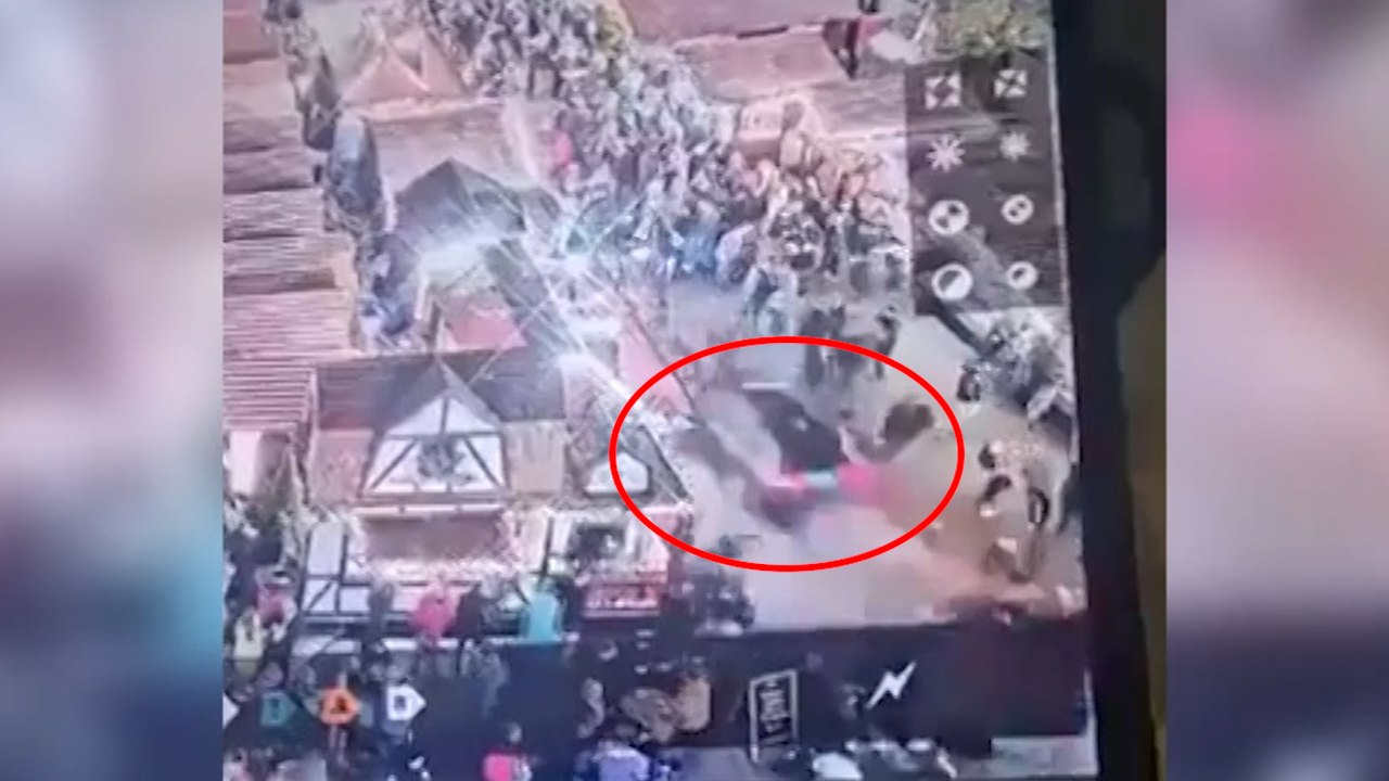 Momento del atropello masivo en un mercadillo de Navidad en Magdeburgo (Alemania)