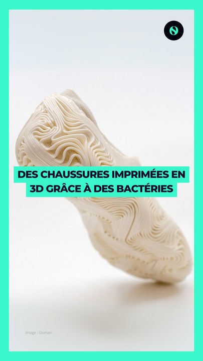 👟 Des chaussures imprimées en 3D grâce à des bactéries 🌱